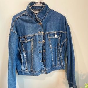authentic jeans wear bomber jean jacket